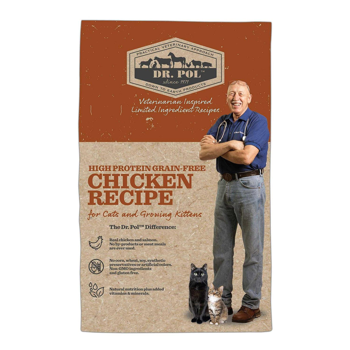 Grain-Free High Energy Chicken Recipe Cat Food U479