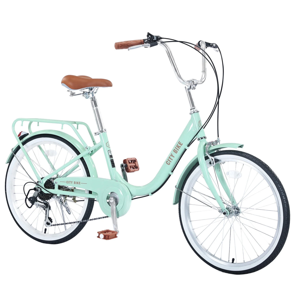Pink 22 inch 7 speed Girls Cruiser Bike A66952