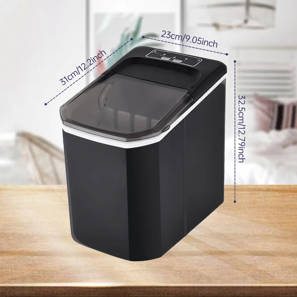 Countertop Ice Maker, 26lbs in 24Hrs, Self-Cleaning Ice Machine with Ice Basket Q24761