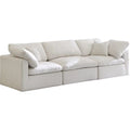 Cream Velvet Modular Sofa Q336