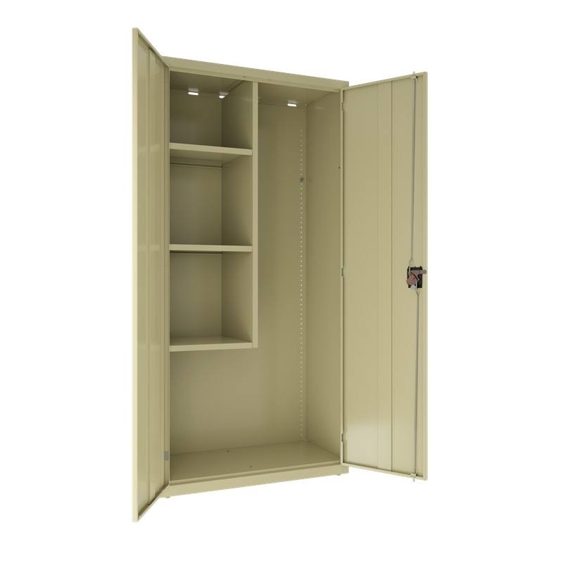 Janitorial Cabinet 18x22D x 36x22W x 72x22H Putty F448463