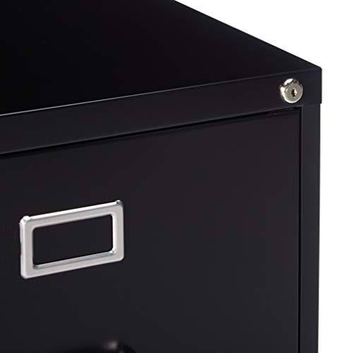 Black 2-Drawer Vertical File Cabinet R698