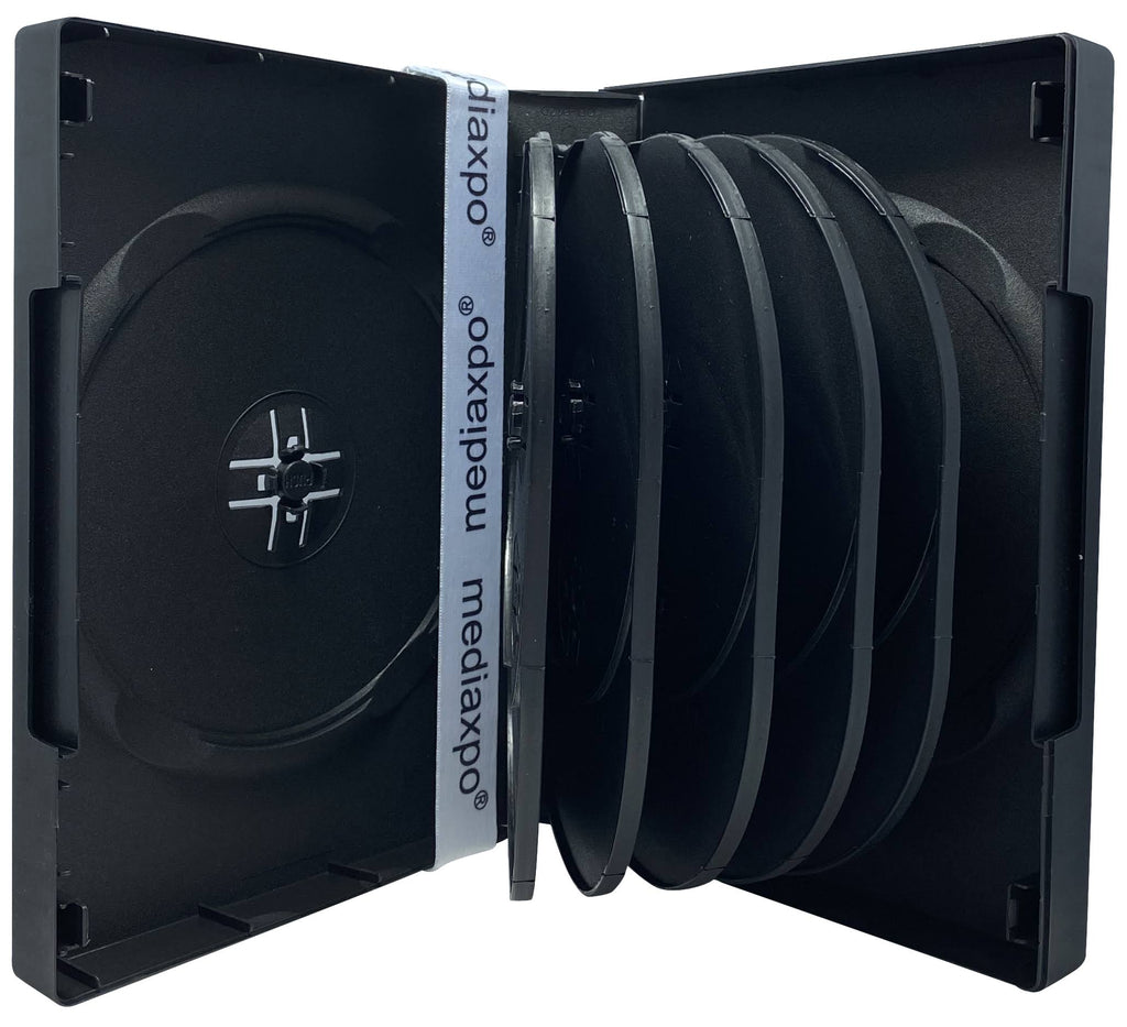 100 Black 12 Disc DVD Cases A7475
