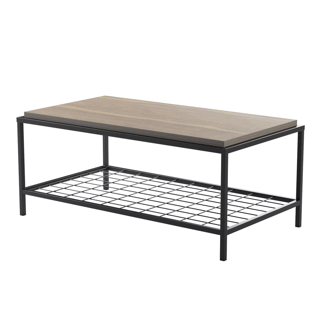 Industrial Wood and Metal Coffee Table W27145