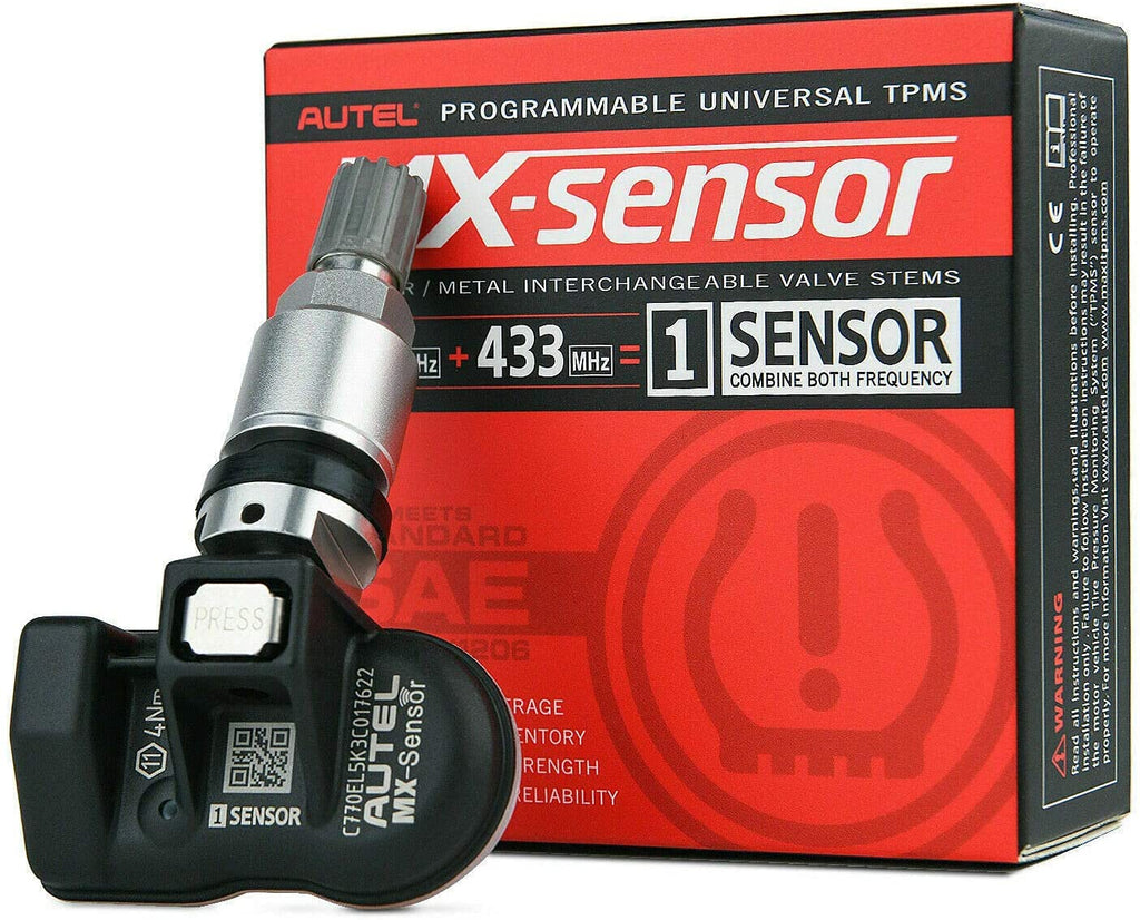 20pcs TPMS Tire Sensor with Battery Tester Dual Frequency Metal Valve Stem L2344