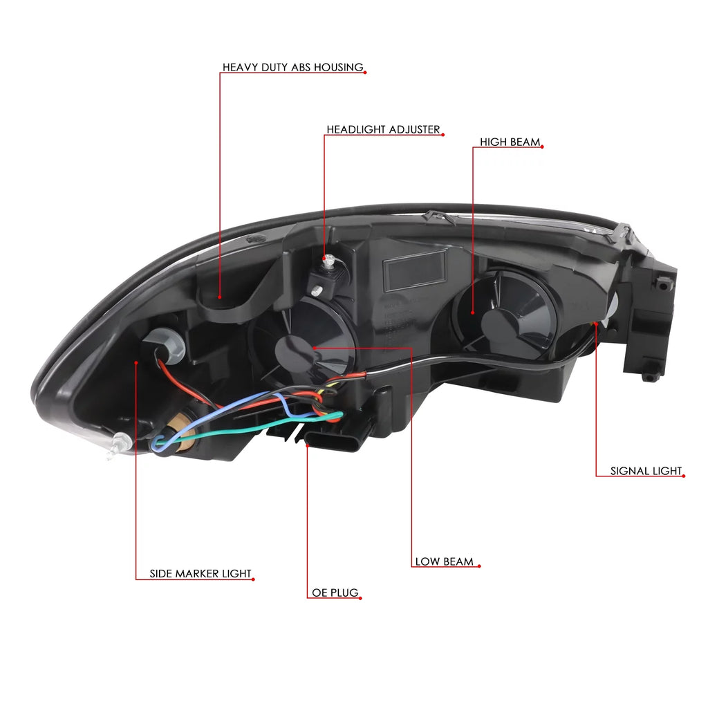 Black Housing Amber Corner Headlight Assembly M735932