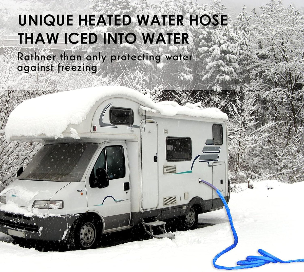 15FT Heated Drinking Water Hose with Thermostat, 1/2" Inner Diameter L44432