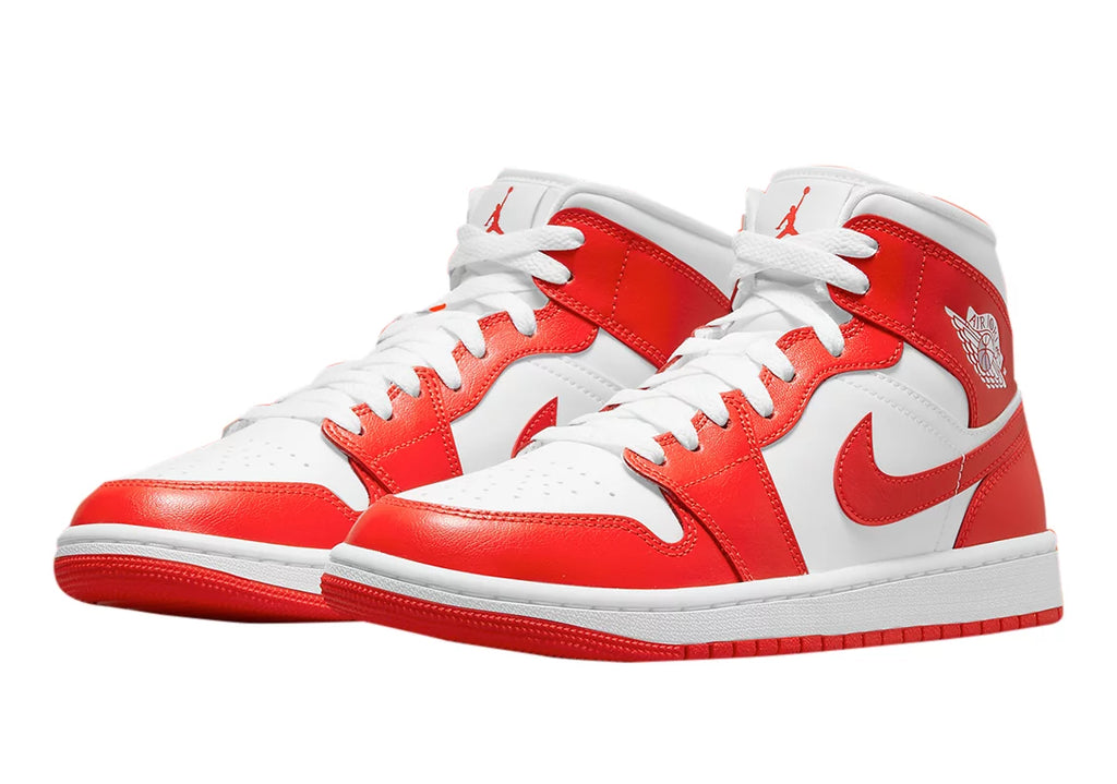 White Habanero Red Mid Sneakers T88720