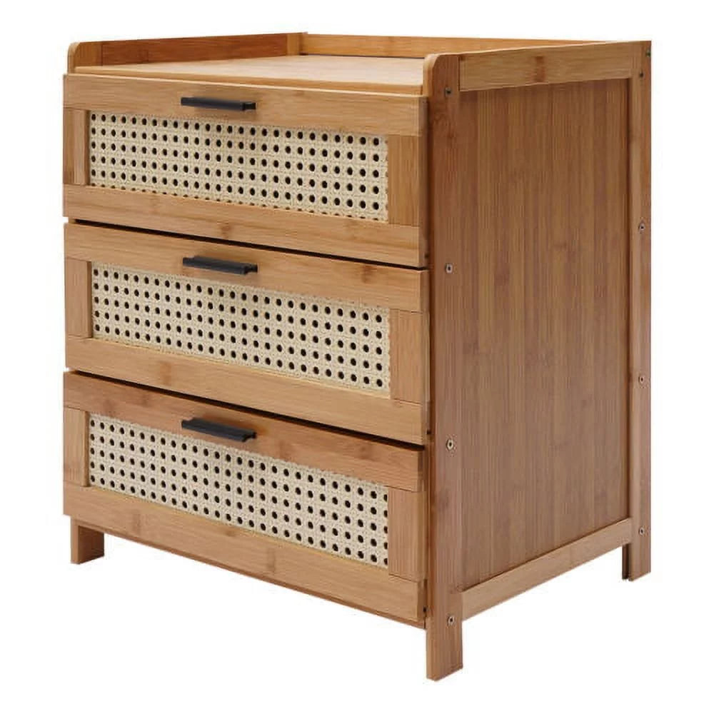 Bamboo Wood Nightstand W14716