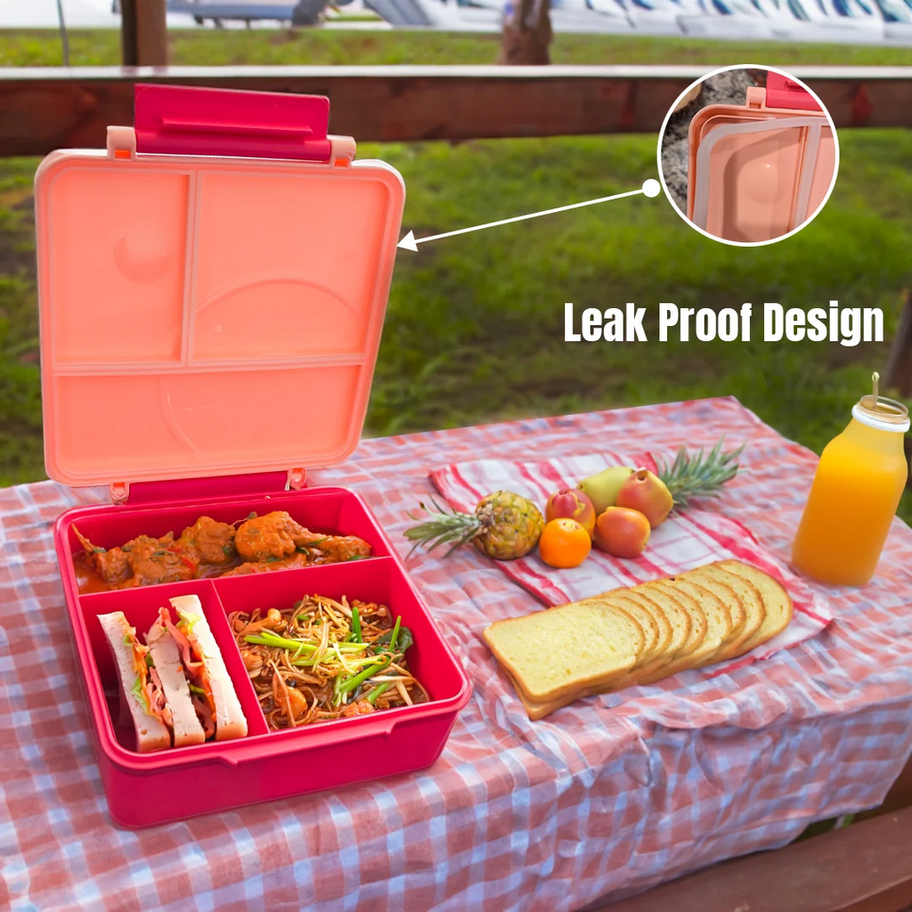 Blue Leak Proof Bento Box with Thermos Food Jar U21601