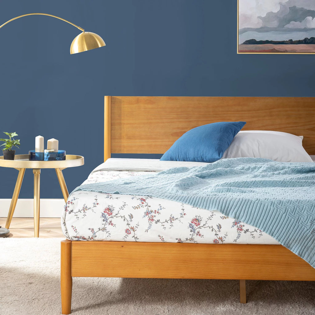 Queen Wood Platform Bed Frame M542