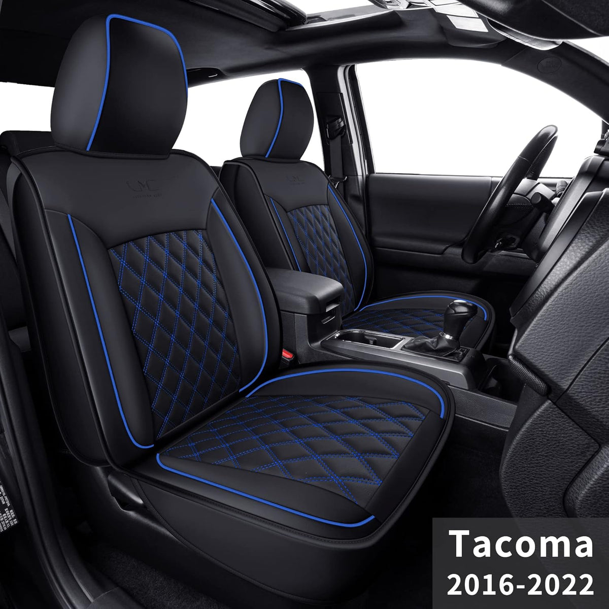 Black 2 pcs Tacoma Seat Covers L25293