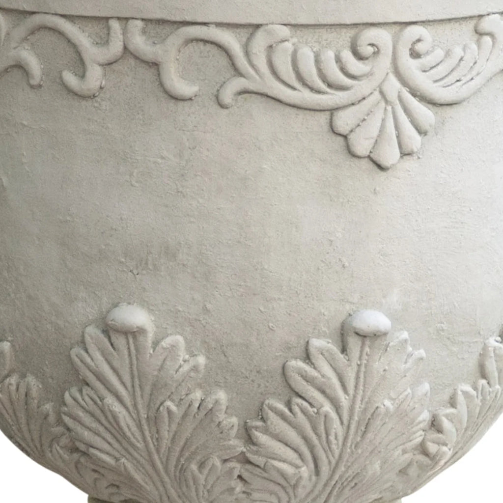 White Stone Planter M4605