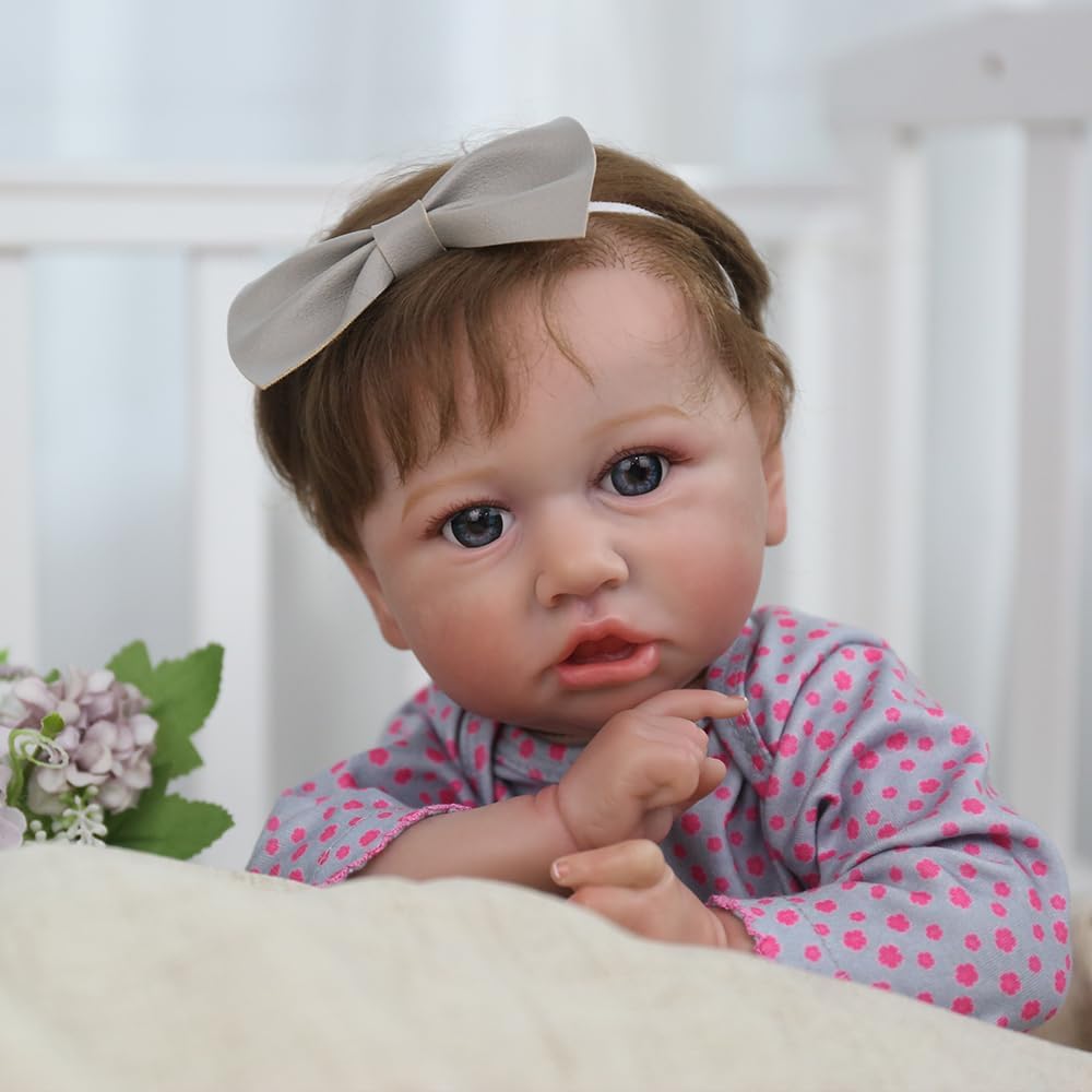 20 inch Handmade Vinyl Reborn Baby Doll with Weighted Cloth Body G488