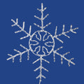 240 LED Light Pure Forked Snowflake White 36 in. F8259