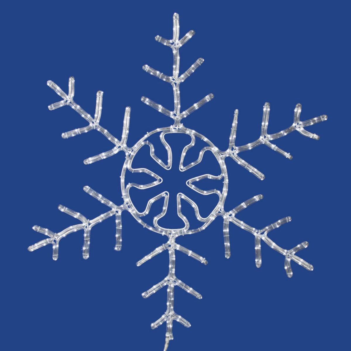 240 LED Light Pure Forked Snowflake White 36 in. F8259