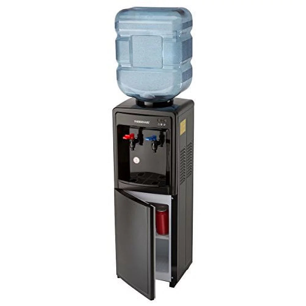 Black Freestanding Hot and Cold Water Cooler Dispenser U503005