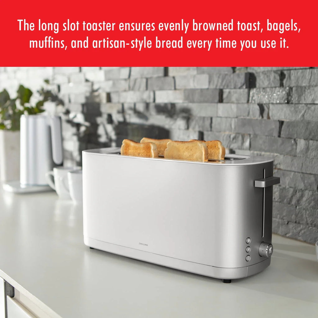 Silver 4-Slice Long Slot Toaster G277