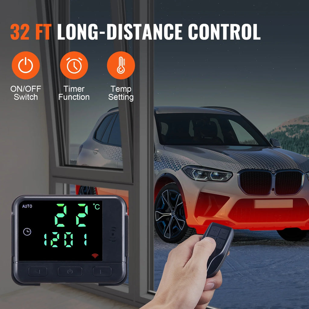 12V 2KW Diesel Heater with Remote Control and LCD Display, 10L Fuel Tank W12051