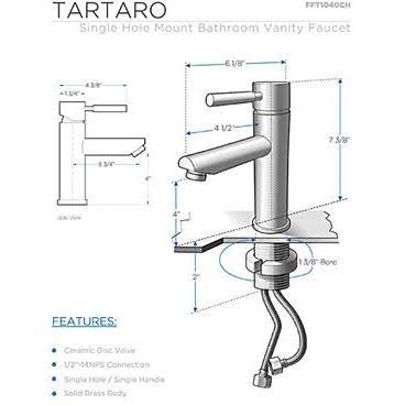Chrome Single Hole Bathroom Vanity Faucet G972987