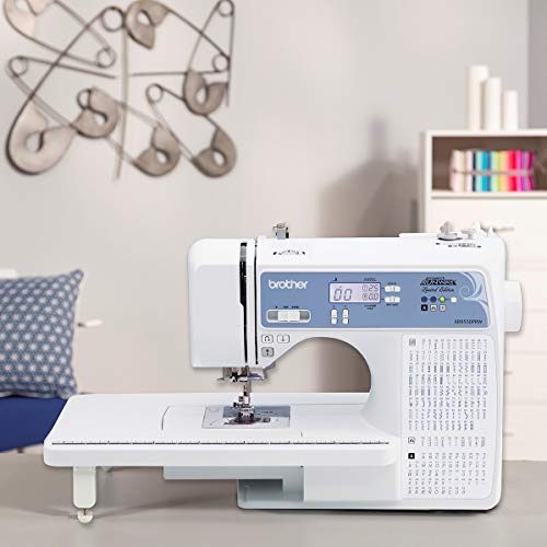 Computerized Sewing and Quilting Machine with 165 Built-in Stitches, LCD Display, White Y352