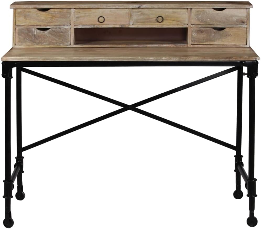 Solid Wood Mango Writing Desk with Drawers P7385