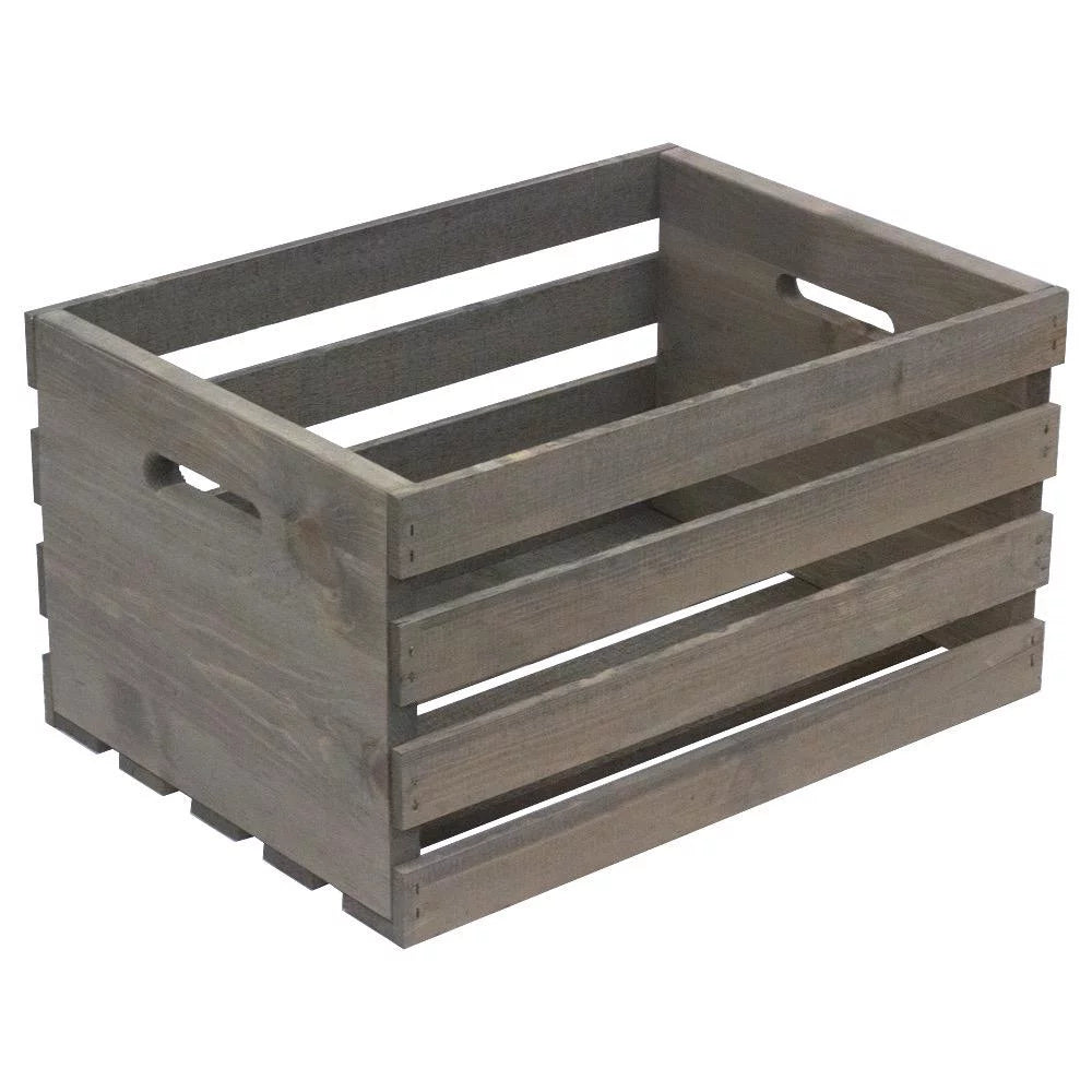 Large Crate in Weathered Gray U583284
