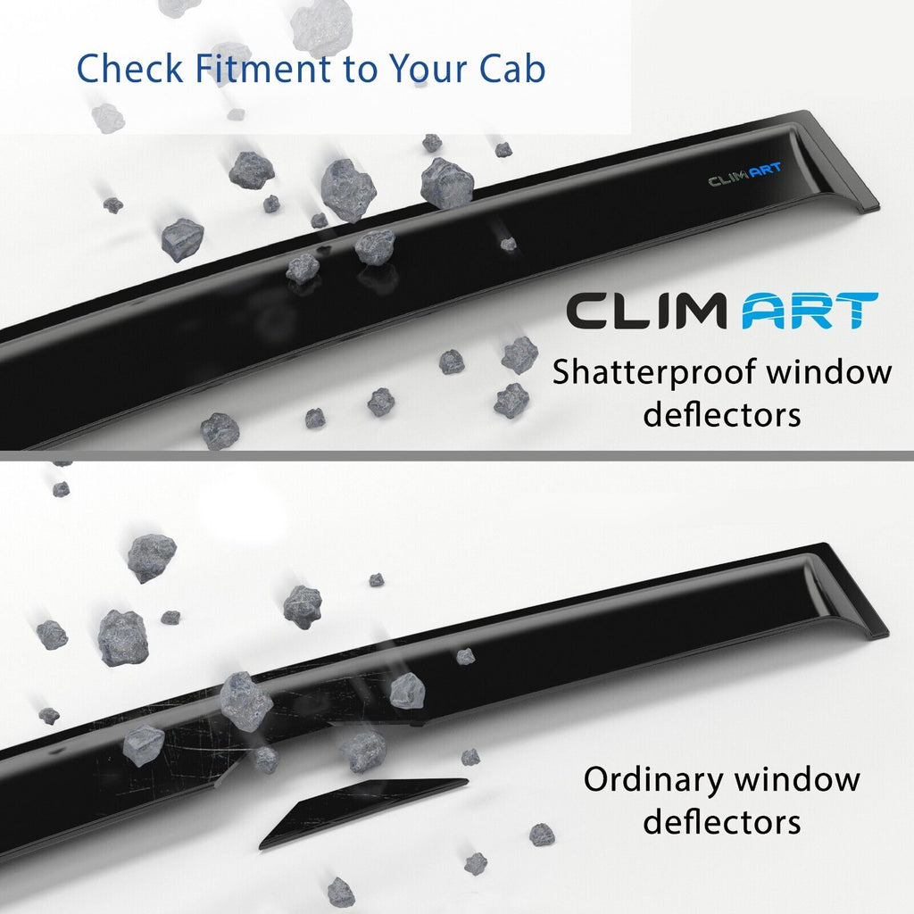 Dark Smoke In-Channel Window Deflectors 4 pcs P827