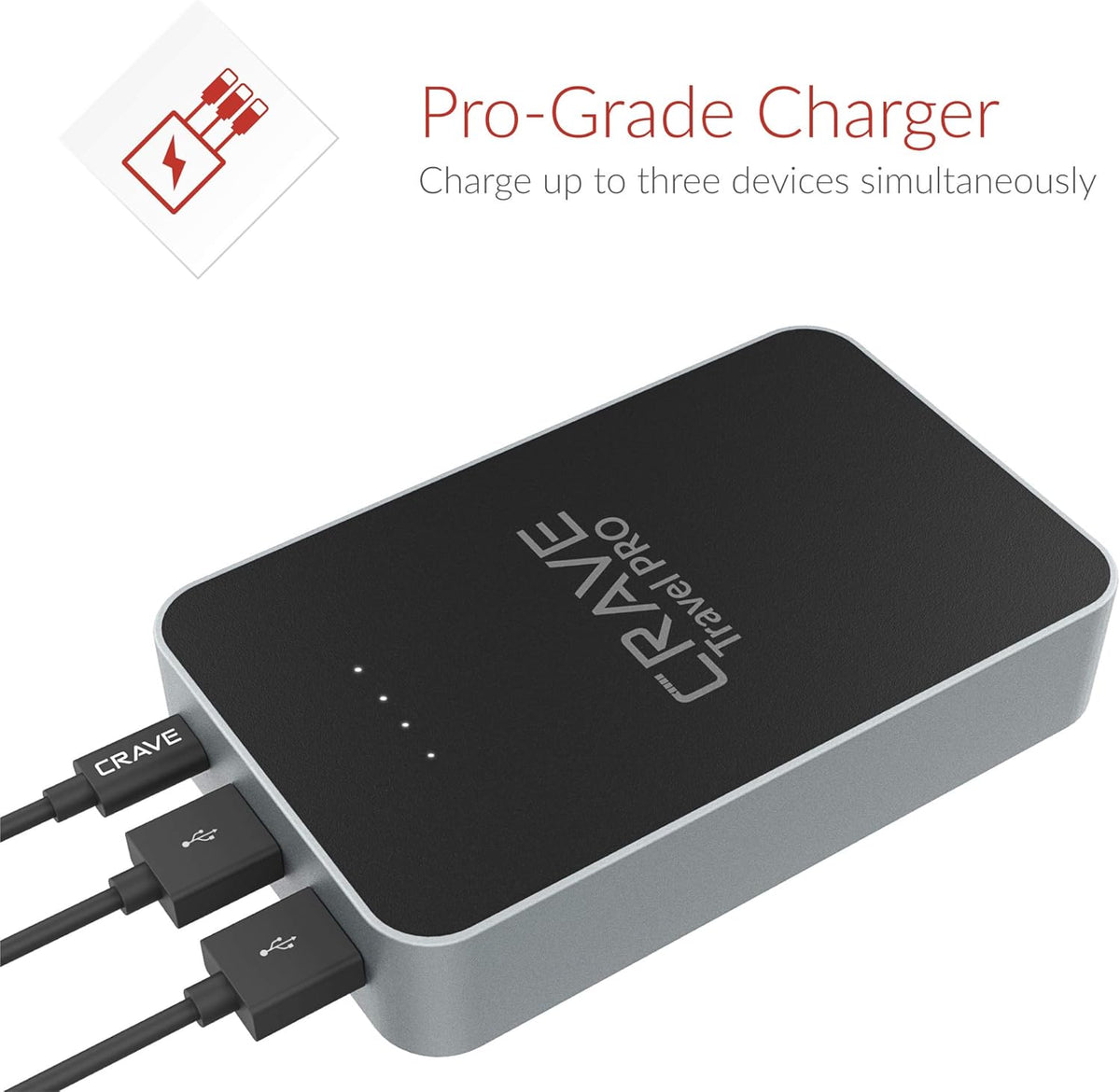 13400 mAh Quick Charge QC 3.0 USB Type C PD Portable Battery Charger Pack of 2 J425
