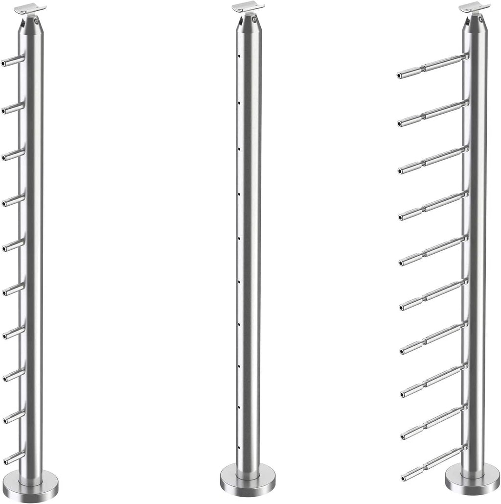Stainless Steel 316 Cable Railing Surface Mount Post Kit 36" Terminal U1574
