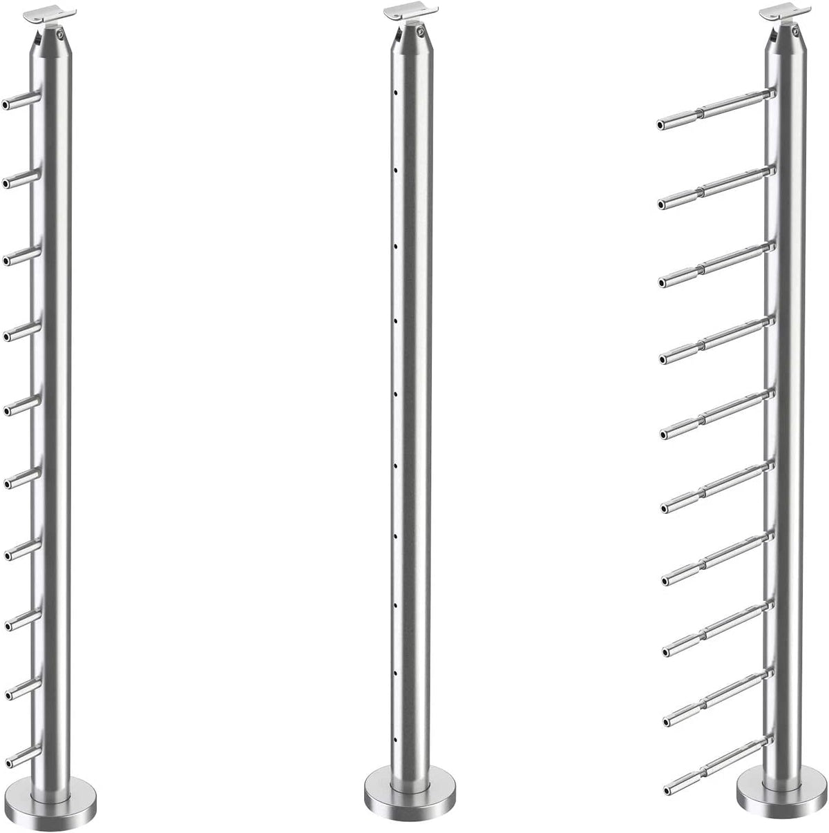 Stainless Steel 316 Cable Railing Surface Mount Post Kit 36" Terminal U1574