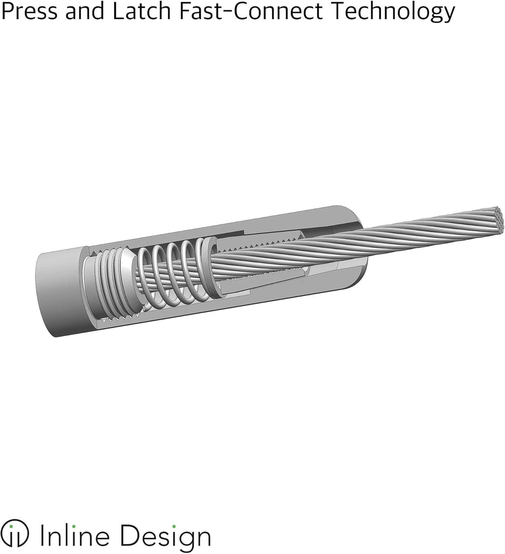Stainless Steel 316 Cable Railing Surface Mount Post Kit 36" Terminal U1574