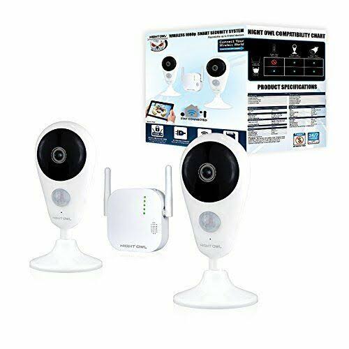 4 Channel 1080p HD Wireless Gateway with 16GB microSD Card and 2 AC Powered Indoor Wireless Cameras D99424