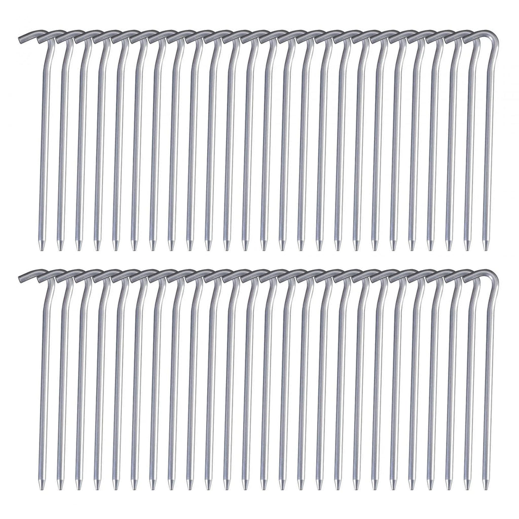 50 Pack 7inch Aluminum Tent Pegs for Camping E354205