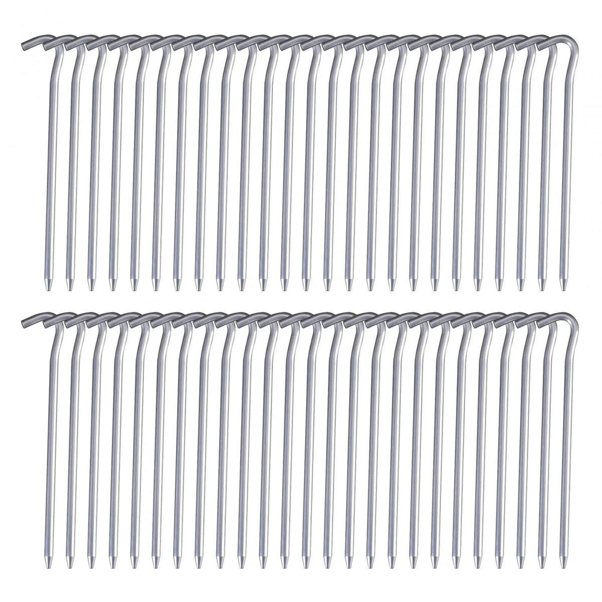 50 Pack 7inch Aluminum Tent Pegs for Camping E354205