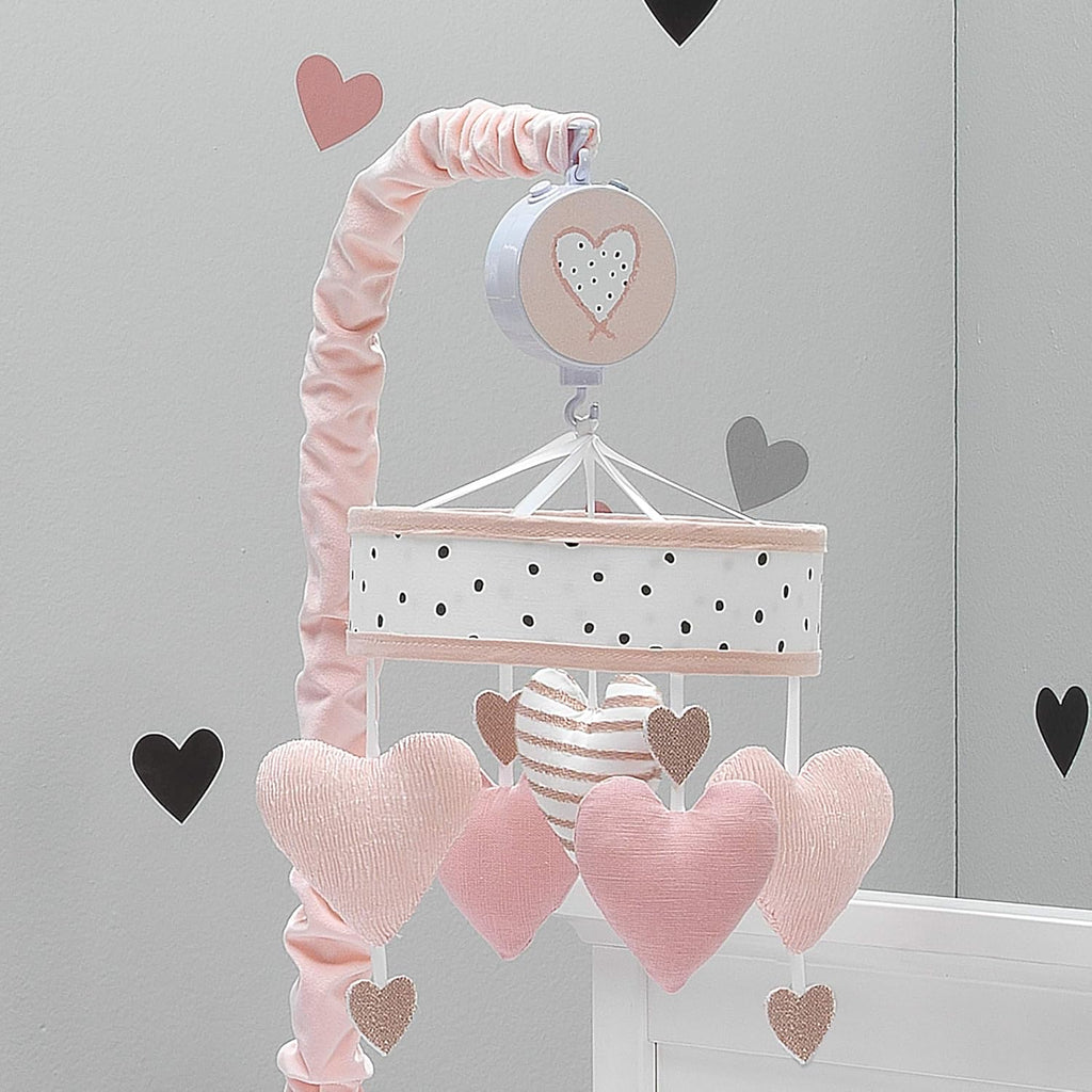 Pink/White Musical Baby Crib Mobile C761