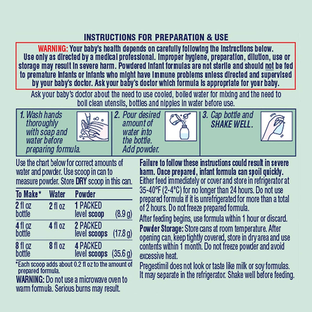 Hypoallergenic Infant Formula Powder 16 Ounce Pack of 6 S3493
