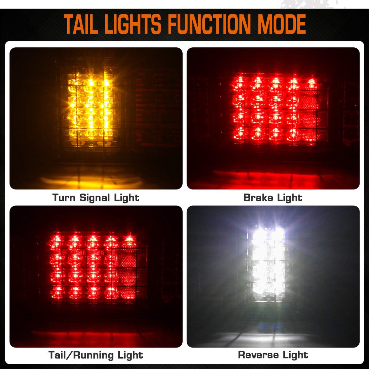 40 LED Truck Tail Light Bar with Iron Net Protection R98160