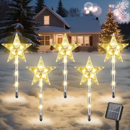 8 Pack Solar Candy Cane Pathway Lights H188206