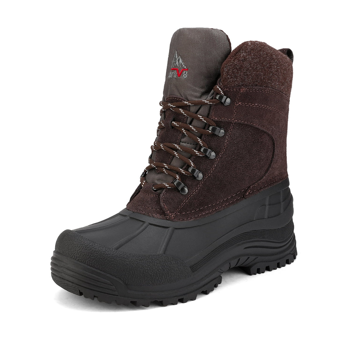 Brown Insulated Waterproof Snow Boots Work Boots N77221