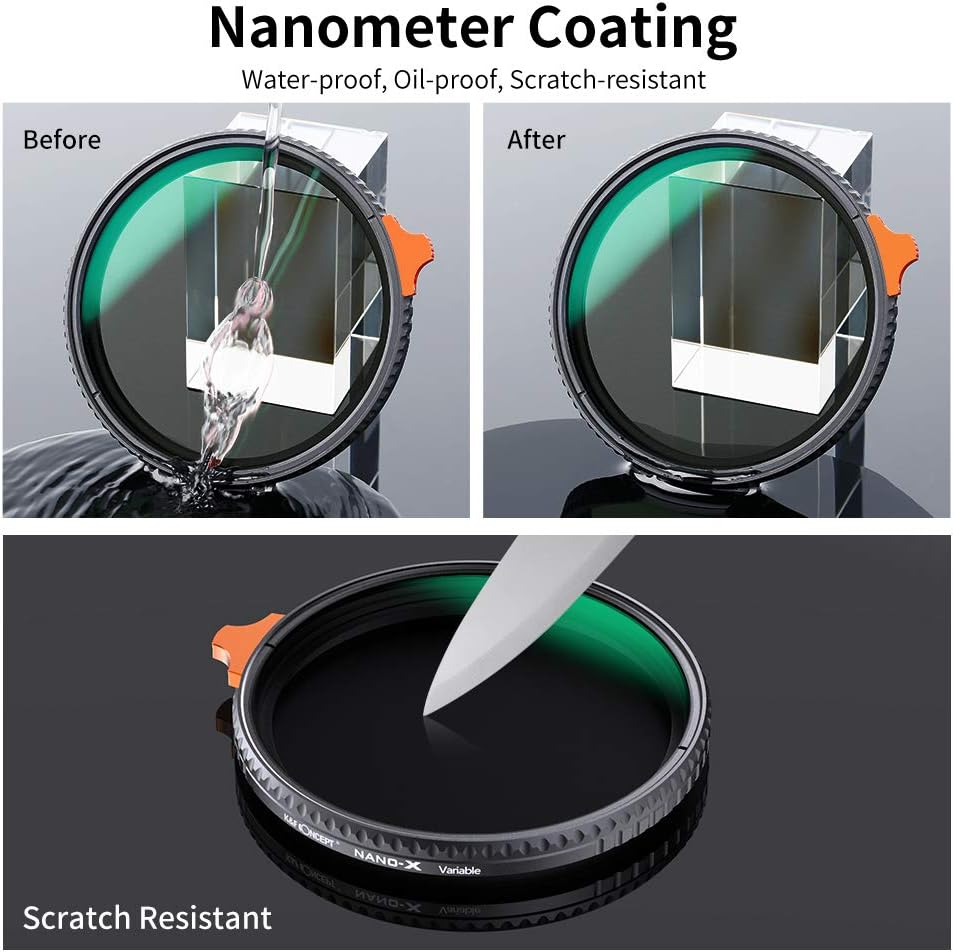 82mm Variable ND Filter ND2-ND400 with Multi-Layer Coatings H8466