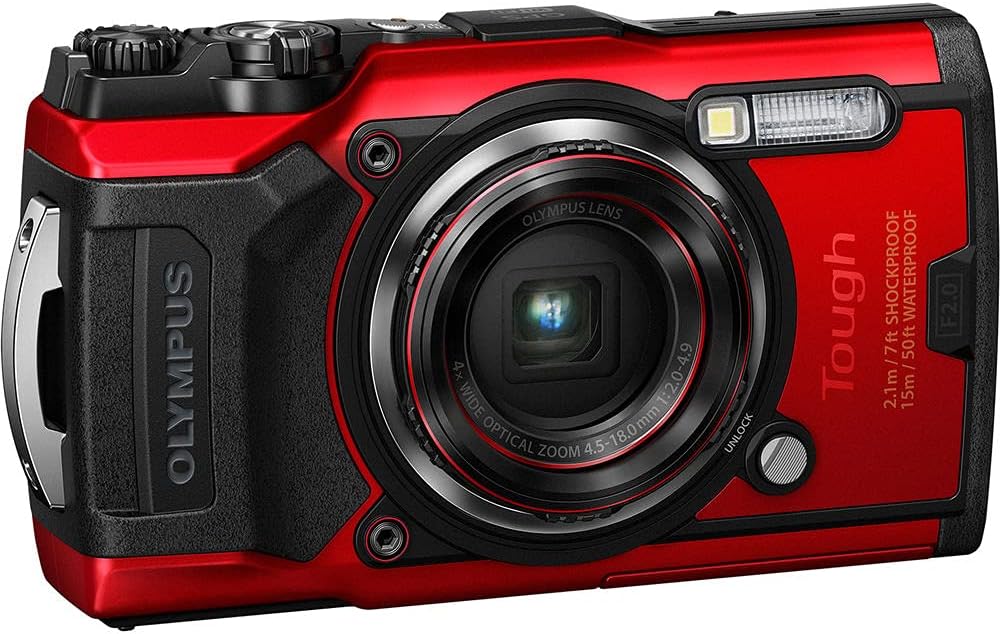 Red Waterproof Camera Action Bundle with 50 Piece Accessory Kit V70310