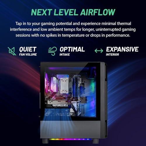 Black Gaming PC, Intel i7 12700F, RTX 4060, 1TB NVME, 16GB DDR4 RAM Q972717