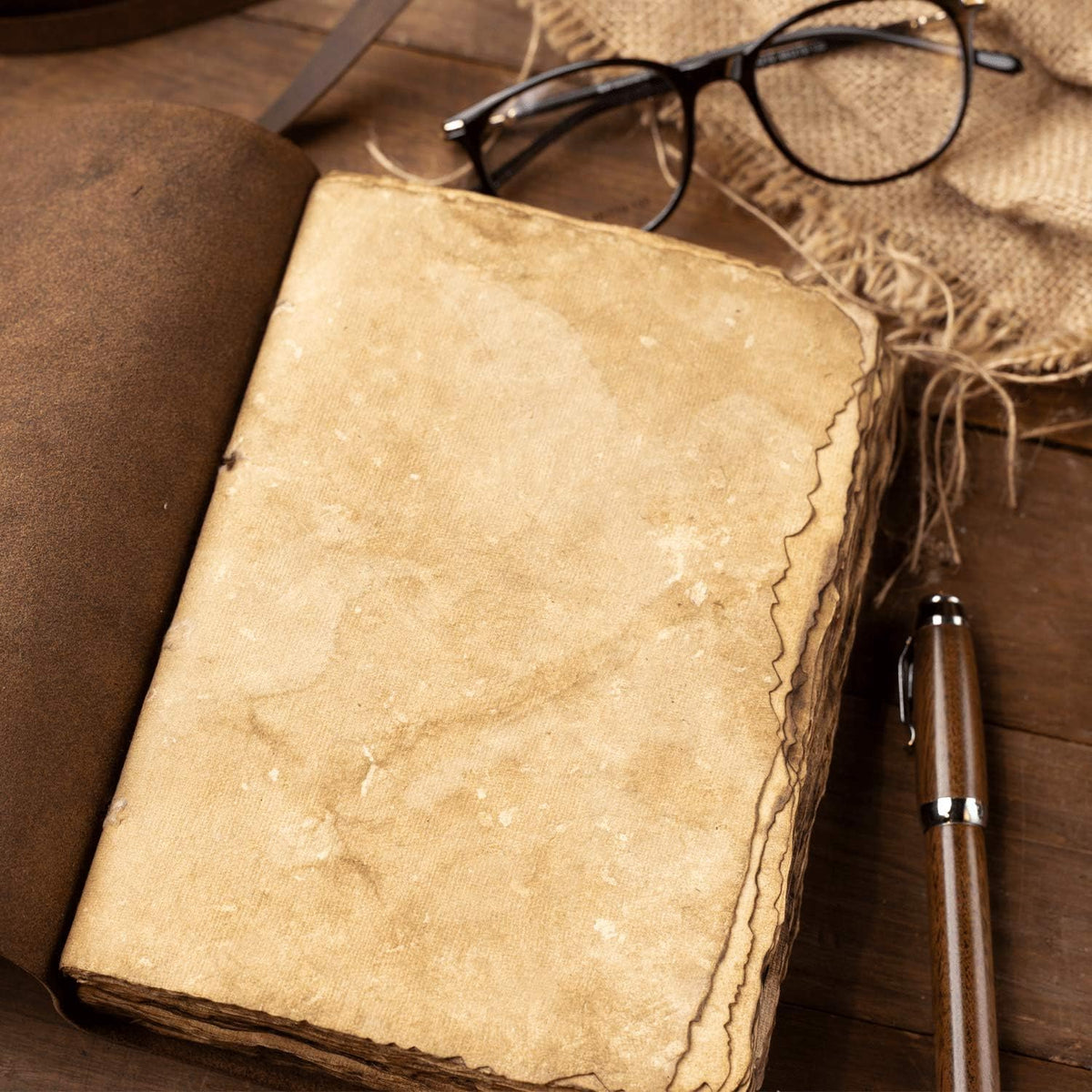 Handmade Leather Bound Journal 240 Pages Pack of 2 W839785