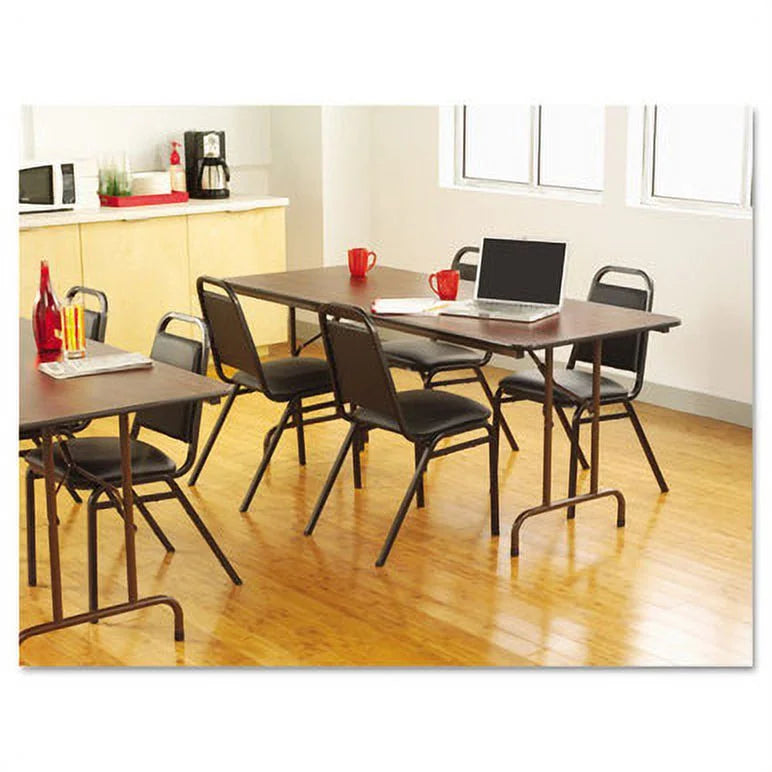 Rectangular Mahogany Wood Folding Table K484