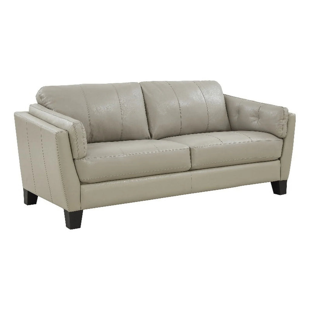 Cream Top Grain Leather Sofa Q840527