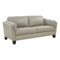 Cream Top Grain Leather Sofa Q840527