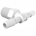 1/4-19 BSP to 1/4x22 Barbed Tee, Natural Nylon V236