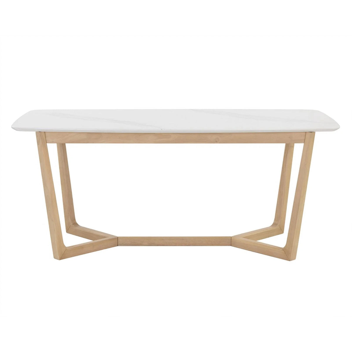 70.5" Wood & Faux Marble Dining Table C9618