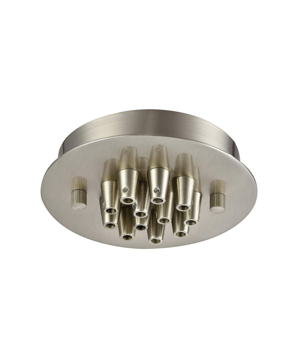 12 Light Small Round Canopy in Satin Nickel W121854